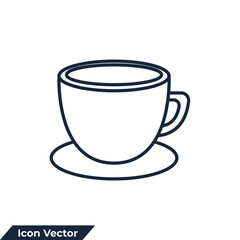 coffee icon logo vector illustration. cups coffee symbol template for graphic and web design collection