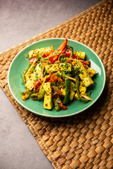 Paneer Jalfrezi - cottage cheese cooked with peppers and onion