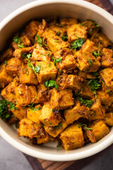 Indian style Suran sabzi or Jimikand sabji also known as Elephant Foot Yam or Ole stir fried recipe