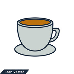 coffee icon logo vector illustration. cups coffee symbol template for graphic and web design collection