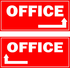 Office direction sign