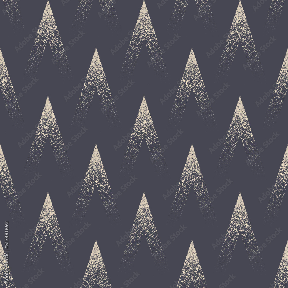 Poster cool spikes geometric seamless pattern vector trendy abstract background. consistent structure styli