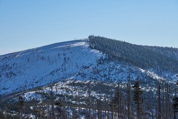 Barania Gora peak, 1,220 metres at Silesian Beskid in Poland