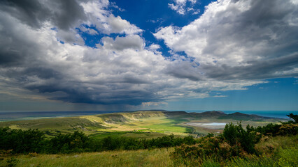 clouds over the valley