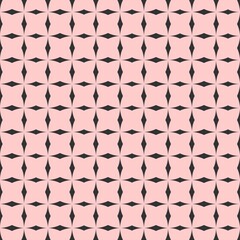 Checkered tile vector pattern or pink and black wallpaper background