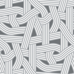 Seamless Pattern of Braided Stripes 
