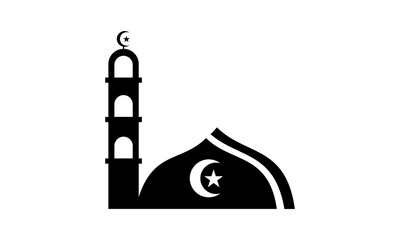 simple mosque vector