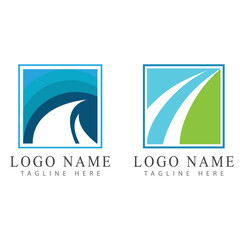 River vector icon illustration logo design