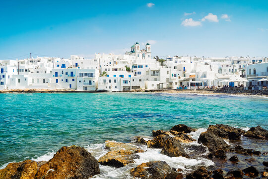 Naoussa waterfront, Paros Greece