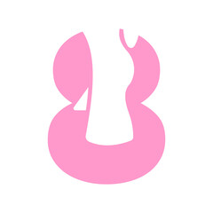 Letter 8 Foot Treatment Logo and Foot Surgery Logo Template Concept with Foot Care