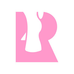 Letter R Foot Treatment Logo and Foot Surgery Logo Template Concept with Foot Care