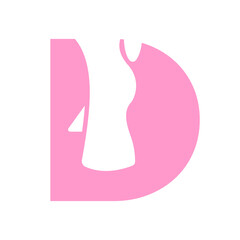 Letter D Foot Treatment Logo and Foot Surgery Logo Template Concept with Foot Care