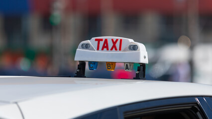 panneau de voiture taxi