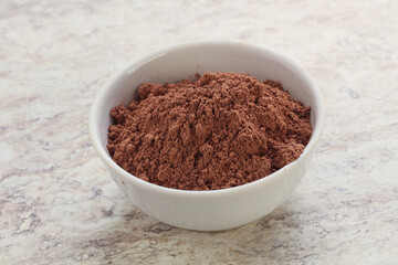 Natural organic cocoa powder for culinary