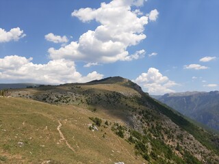 Mountain Bjelasnica summer landscape near Lukomir, Bosnia and Herzegovina