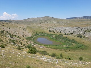 Blatacko lake near Blace, mountain Bjelasnica, Bosnia and Herzegovina