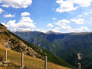 Mountain Visocica landscape in the summer seen from Blace, Bjelasnica, Bosnia and Herzegovina