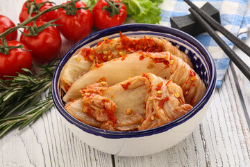 Korean food - spicy Kimchi cabbage