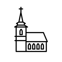 church - vector icon