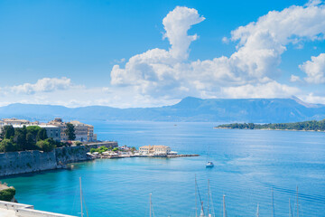Fototapeta premium View of old town of Kerkyra, Corfu