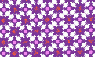 Beautiful seamless zig-zag snowflake pattern for holiday in pretty- magical color palette. Perfect for gift card/ wallpaper/ backdrop/ wrapping, etc.