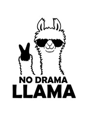 Cool No Drama Llama  © Style-o-Mat-Design