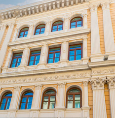 Fototapeta na wymiar facade of a building in Trieste, Italy
