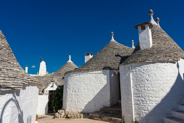 Fototapeta na wymiar Alberobello, the town of 