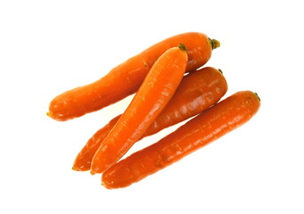 Carrots isolated on white background