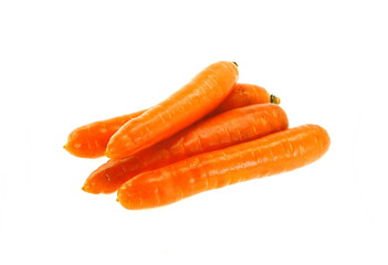 Carrots isolated on white background