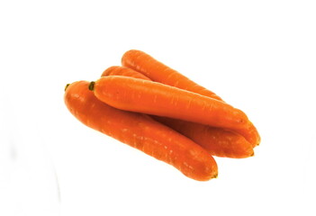 Carrots isolated on white background