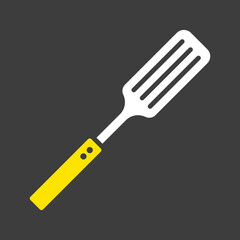 Kitchen spatula vector glyph icon. Kitchen appliances