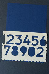 Fototapeta premium background with numbers (blue and gray ground)