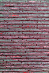 Pink brick wall. Background of modern interior design.