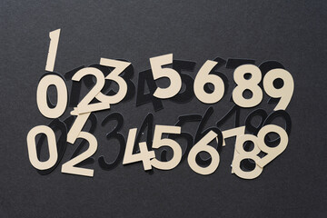numbers one to nine and zero