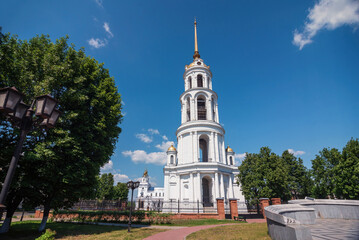 Bell tower of the Resurrection Cathedral in Shuya.
