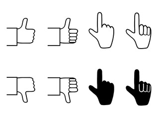 GOOD BAD 指さしセット素材