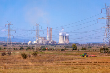 Fototapeta na wymiar Amyntaio coal power plant, Greece