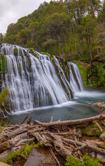 Fototapeta na wymiar Patagonian waterfall