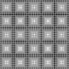 Seamless surface pattern with symmetric geometric ornament. Round spots texture. Circles abstract background. Polka dot motif. For digital paper, textile print, web design. Vector art illustration