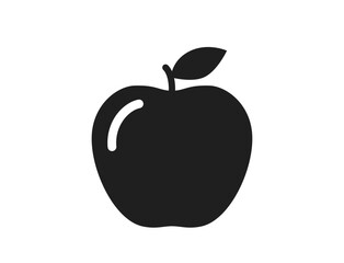 apple icon. agriculture, farm, farming and harvest symbol. natural organic fruit. isolated vector image