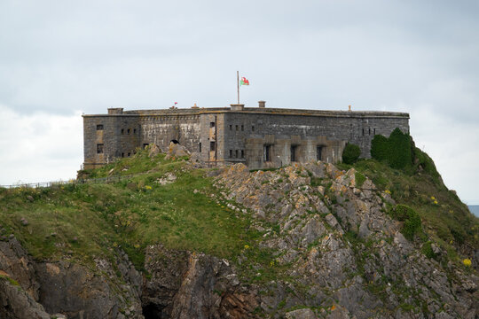 an Island Fort seen from the mainland
