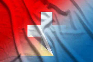 Switzerland and Saint Lucia official flag international relations LCA CHE
