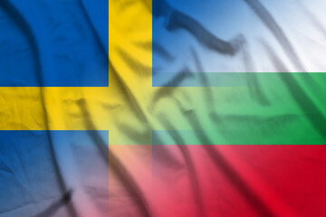 Sweden and Bulgaria state flag international negotiation BGR SWE