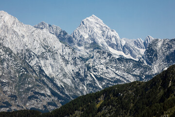 Fototapeta na wymiar Mount Jalovec Triglav national park Julian Alps Slovenia