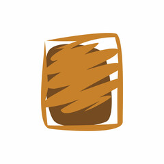 line shape art frame logo design