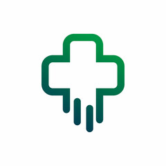 motion plus line logo design