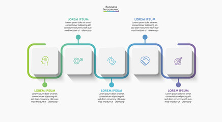 Business data visualization. timeline infographic icons designed for abstract background template milestone element modern diagram process technology digital marketing data presentation chart Vector