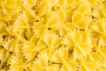 Farfalle pasta, Food or cooking background, Italy	