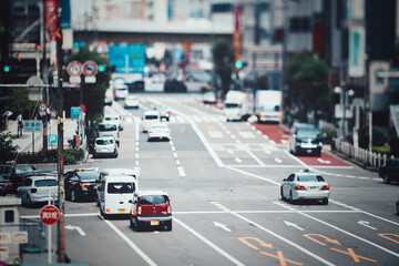 自動車と道路 大阪 日本